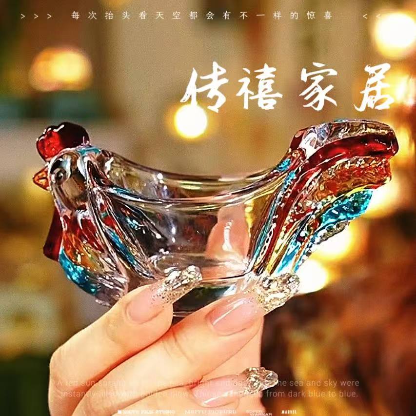 人工彩绘小鸡鸡蛋托蘸料碟家用客厅