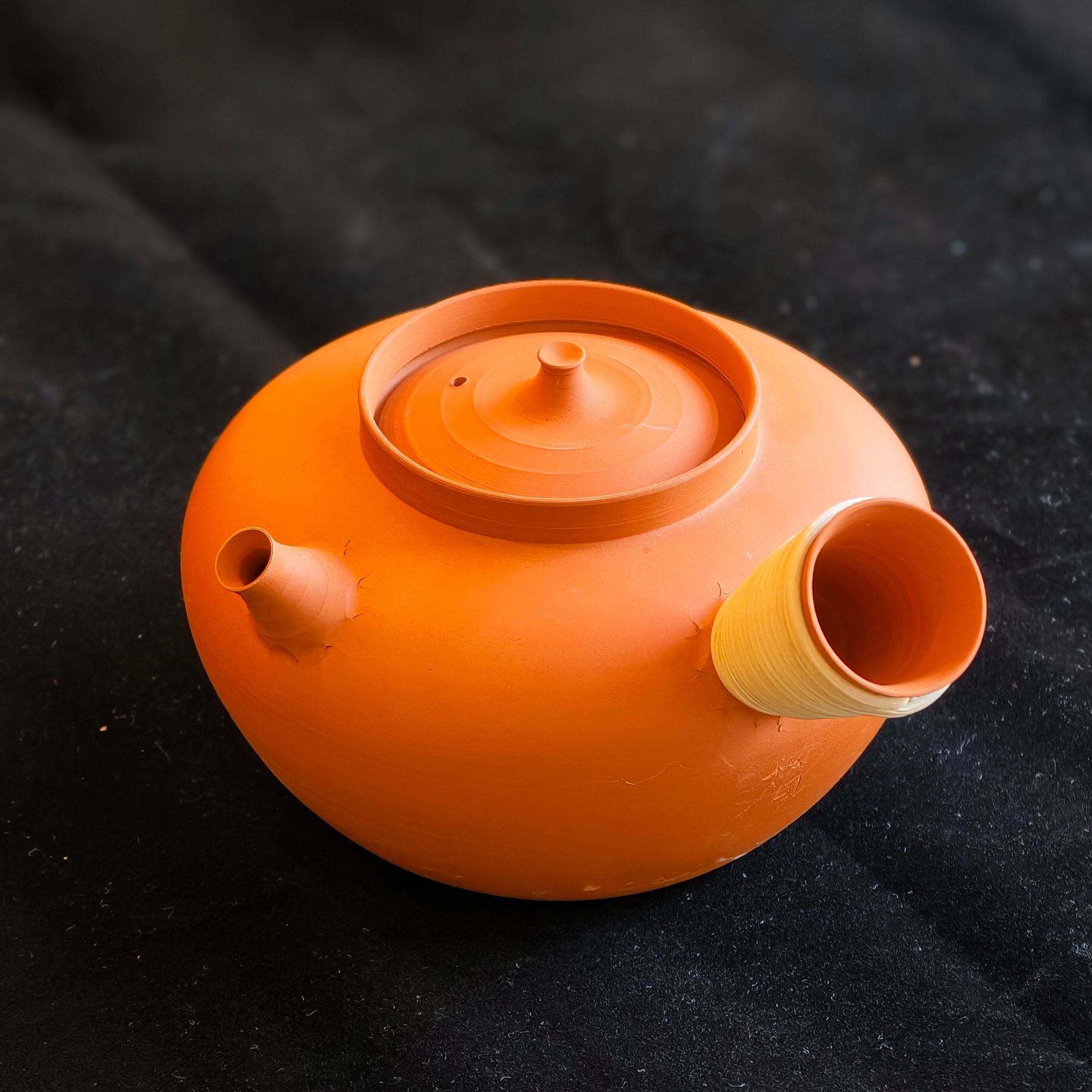  吴小姐专属【竹涧圆欧砂铫】潮汕陶器砂铫创意红泥