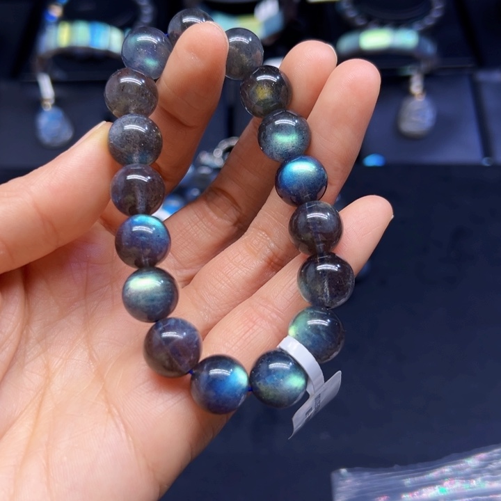 拉长石手串未镶嵌～***～12左右