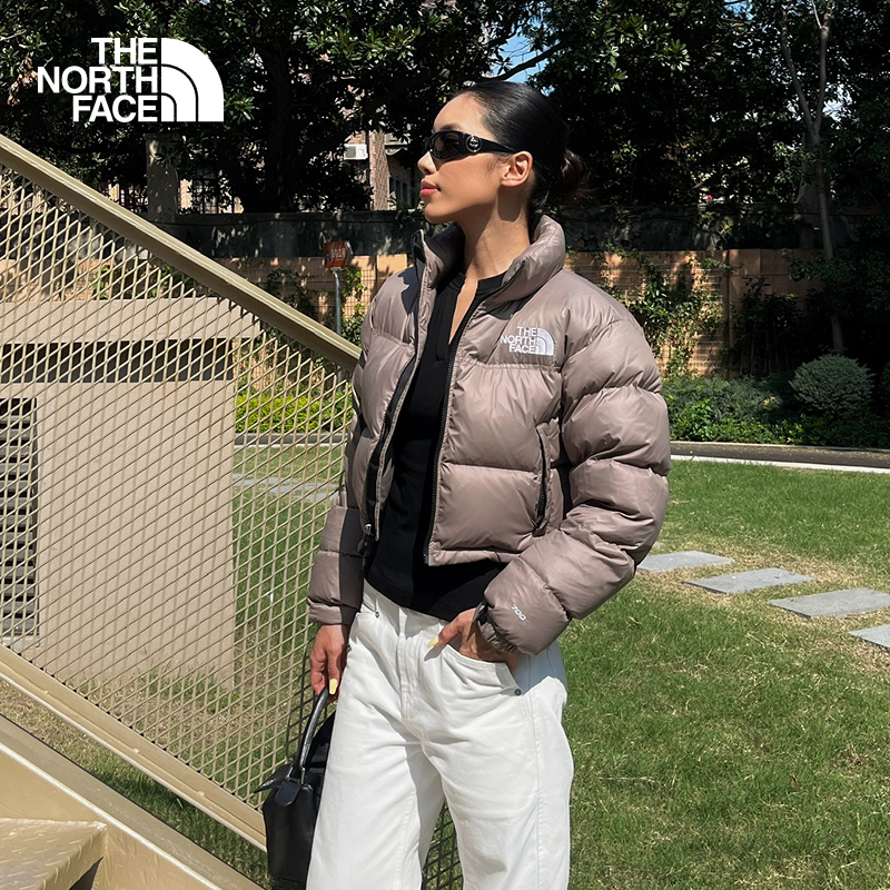 北面UE女NUPTSE短款ICON羽绒服防泼溅经典时尚TheNorthFace|5GGE