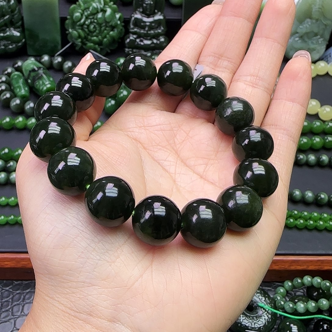 和田玉未镶嵌珠宝奇石14mm