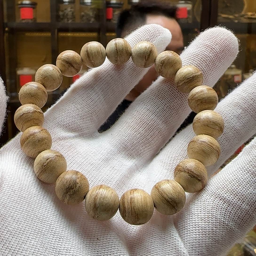 沉香手串野料达拉干单圈1.1mm