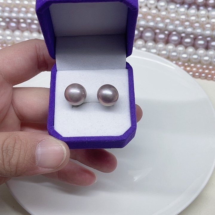 淡水珍珠颈饰银S925镶嵌12mm