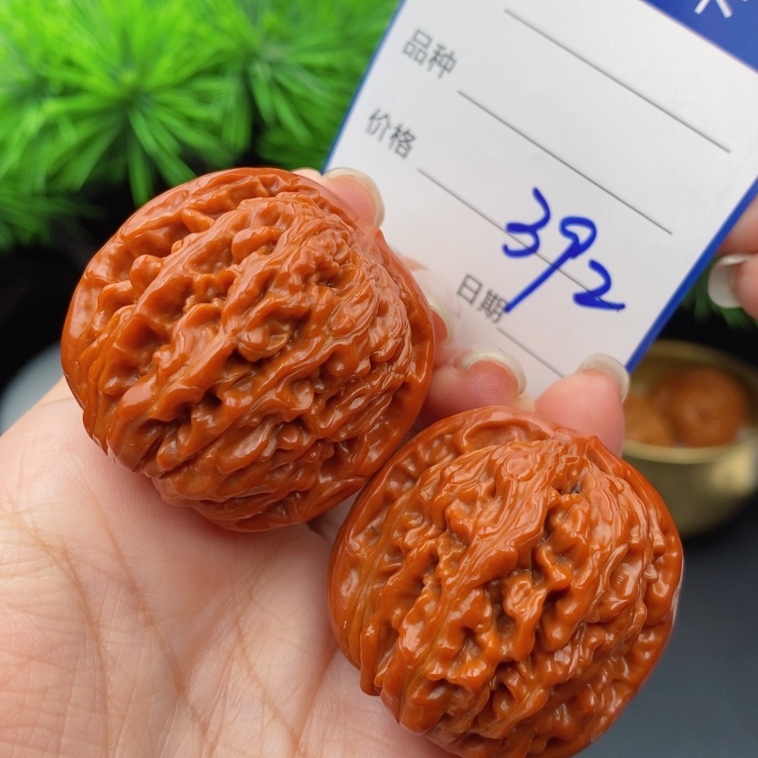 文玩核桃把件38四座楼392