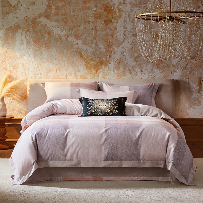 金太阳环保印花磨毛四件套-大自然艺术家系列-格轩