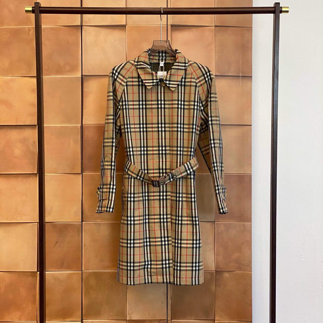 Burberry爆款经典格纹卡姆登系腰带风衣/44码稀有大码/全新/29001