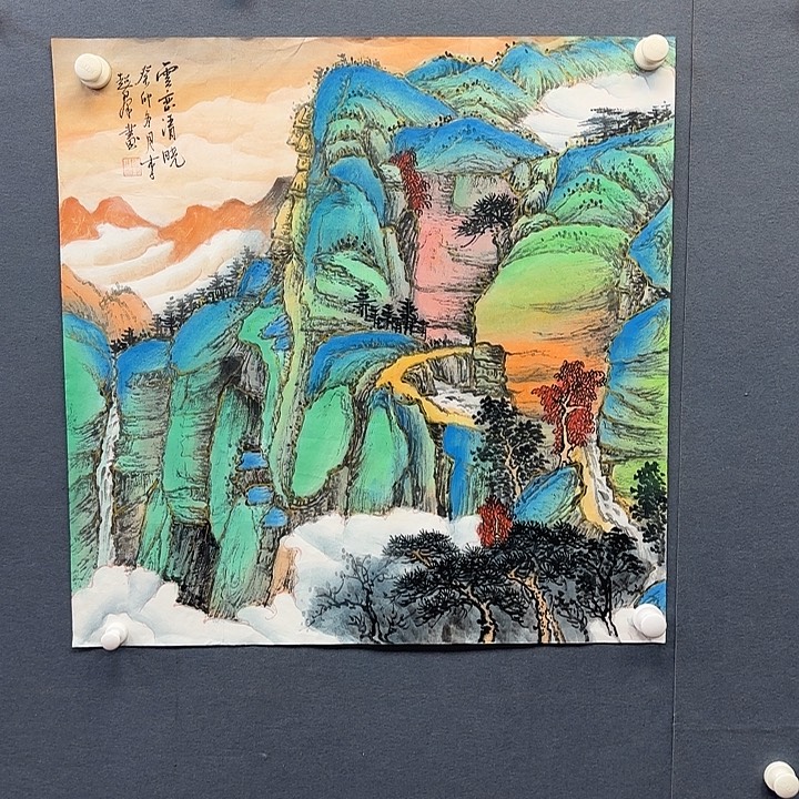 书法作品多次参加