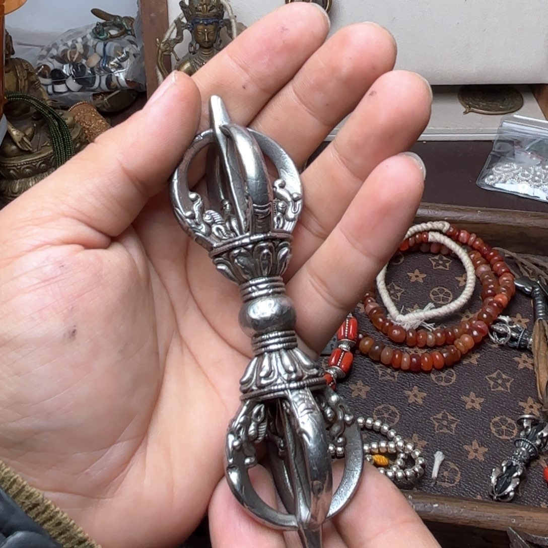 铜星月菩提挂件菩提