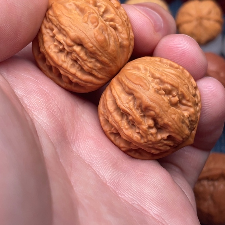 文玩核桃把件玉龙粗筋