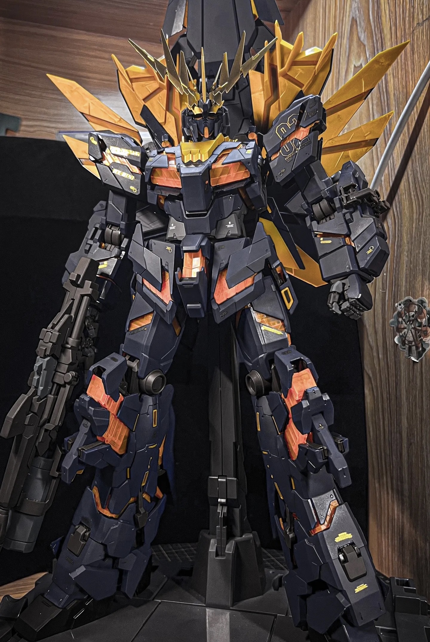 【萌粒】高达PG菲尼克斯完美独角兽能天使强袭自由拼接积木手办