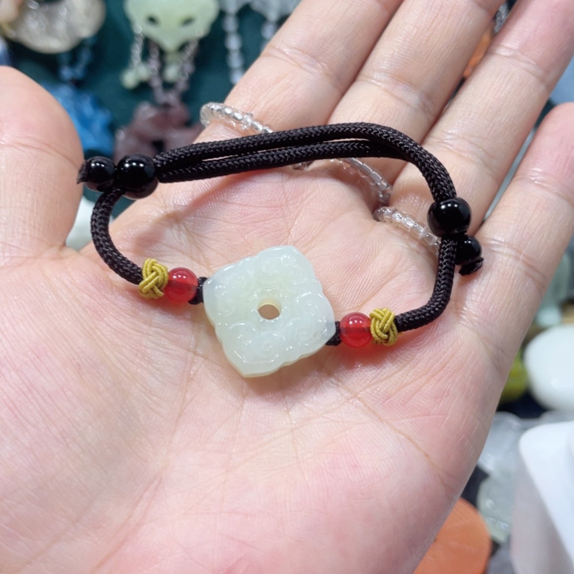 【闪购商品】未镶嵌岫玉颈饰35手牌