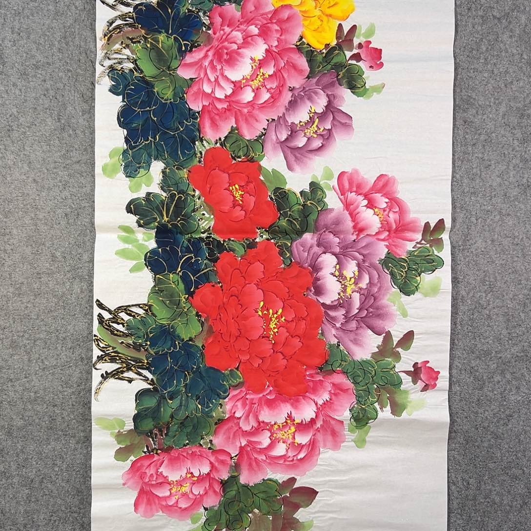 国画298 牡丹等植物生长于这里生长