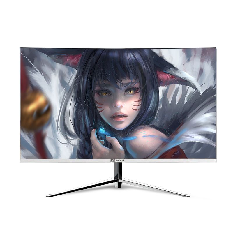 24寸显示器无边框曲面电竞办公高清显示屏