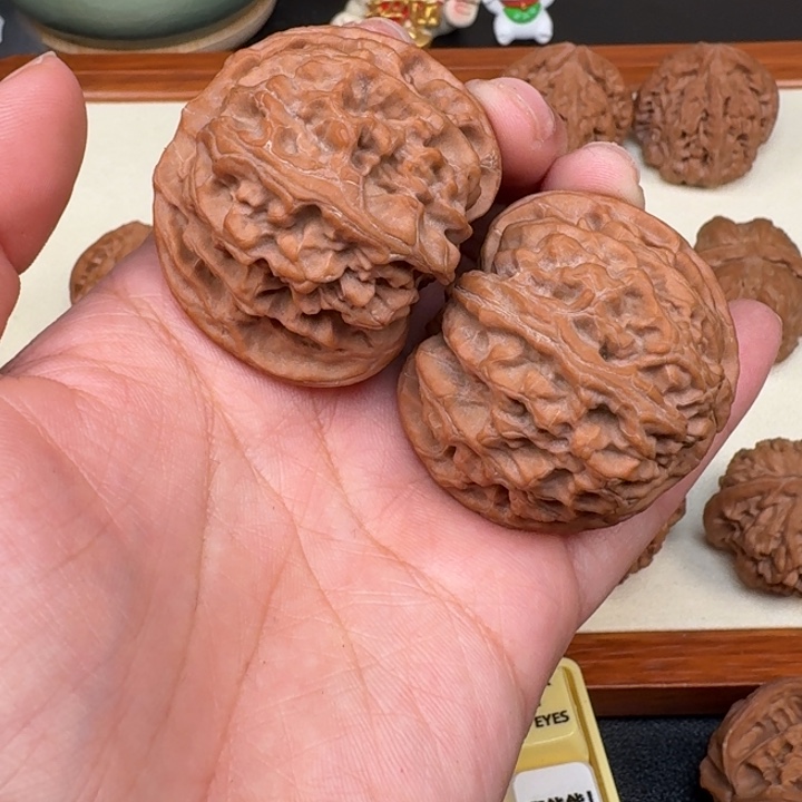 文玩核桃把件苹果44全品