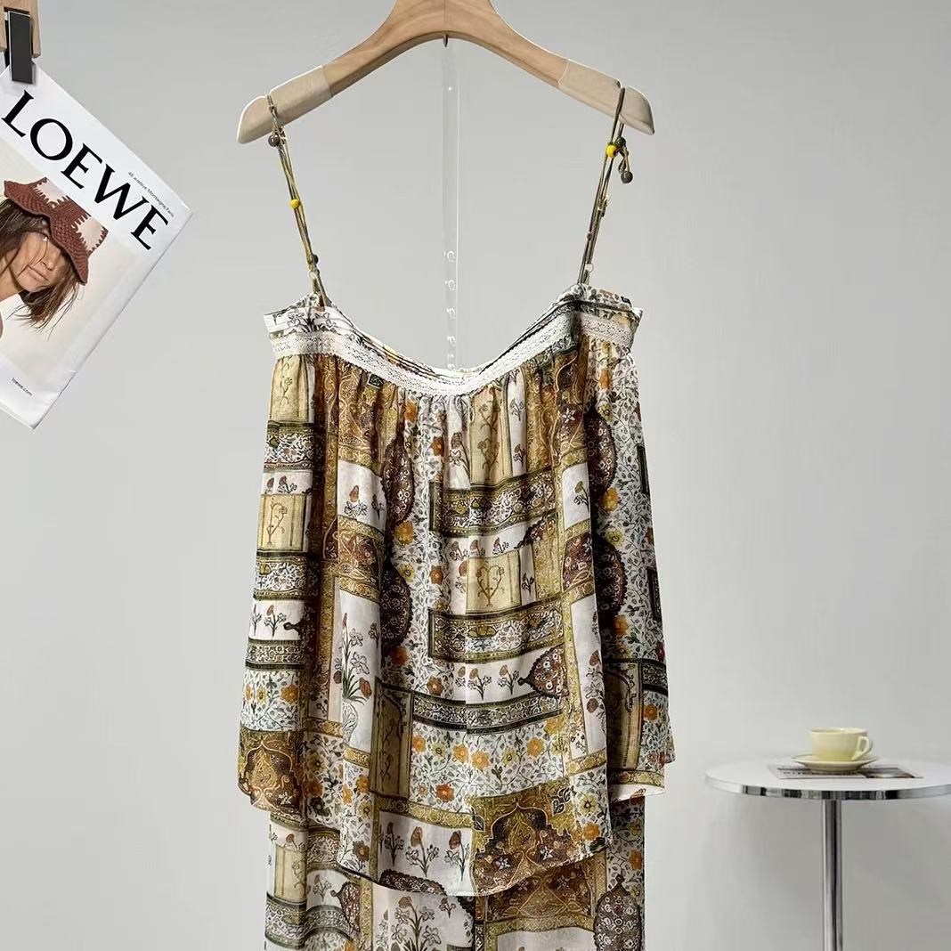 【Z】803/732233-1  波西米亚风吊带上衣显瘦度假风