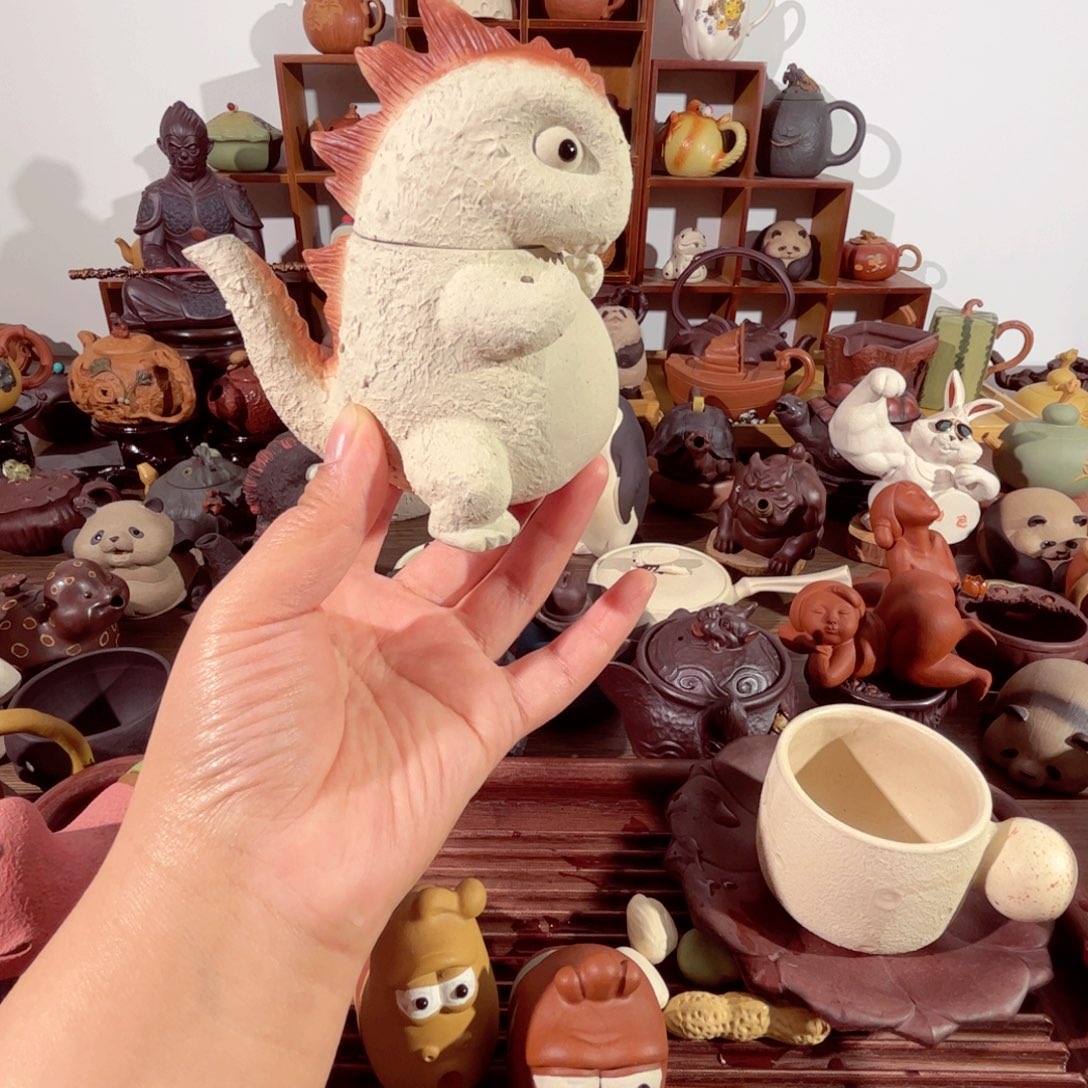 紫砂茶壶鱿****蛋纯手工制作过程非常