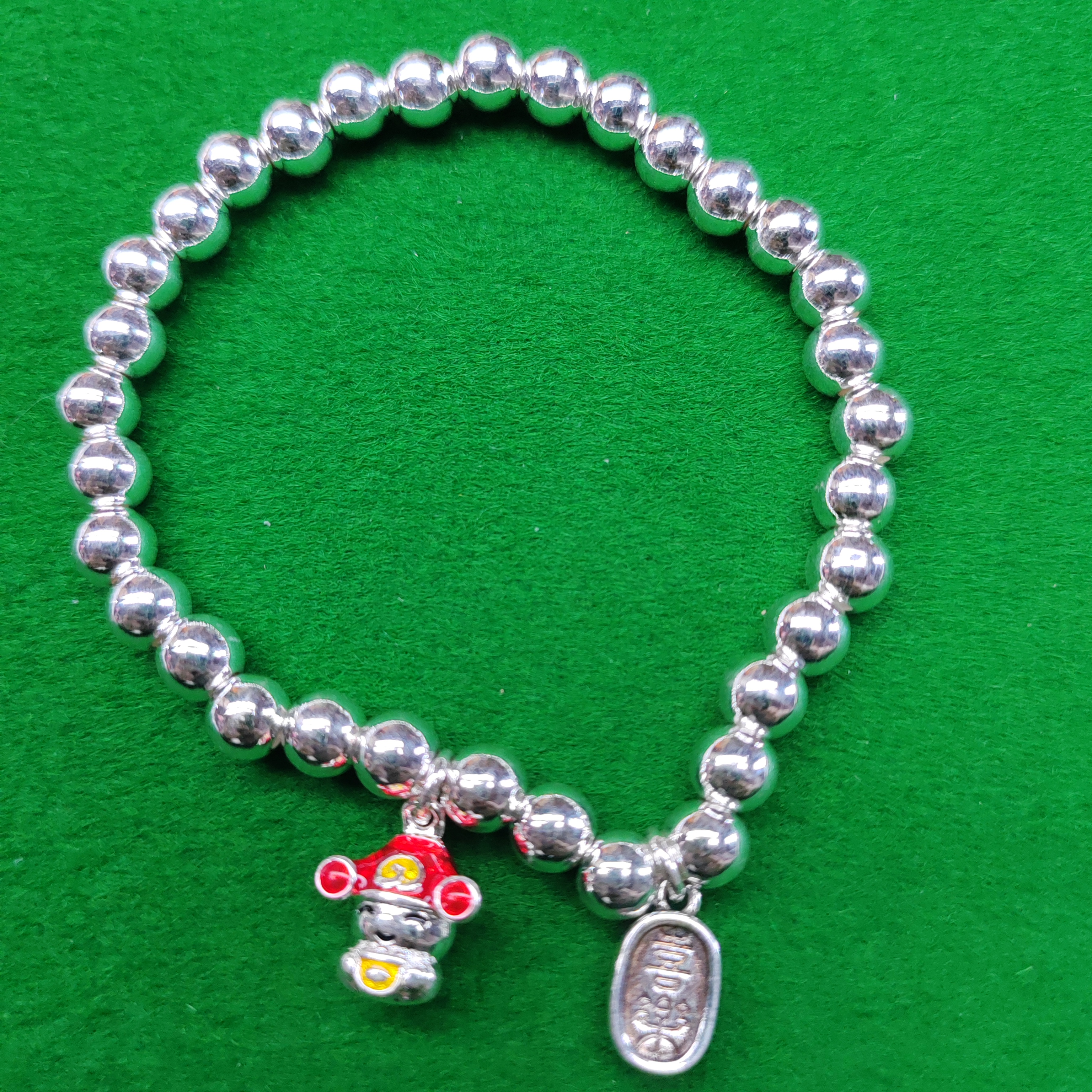 银色银手链(无礼盒)YZ030