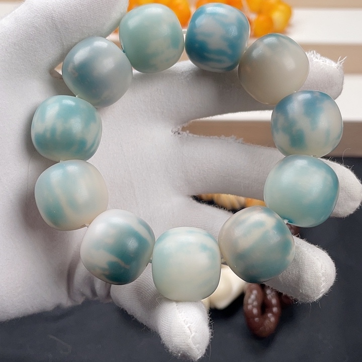 白玉菩提吊坠卡23全品蓝瓜