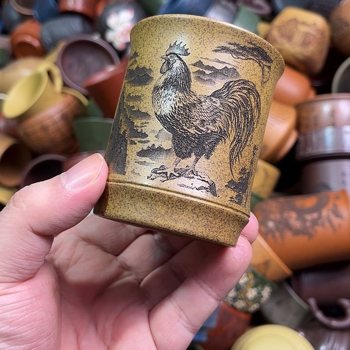 紫砂茶杯全手工紫砂主人杯