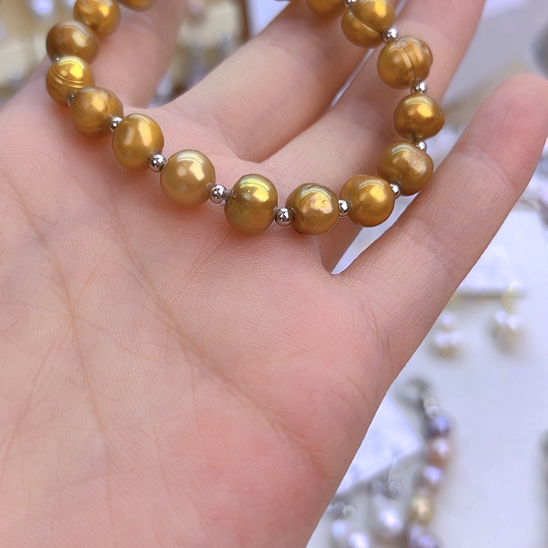 未镶嵌淡水珍珠项链定制402