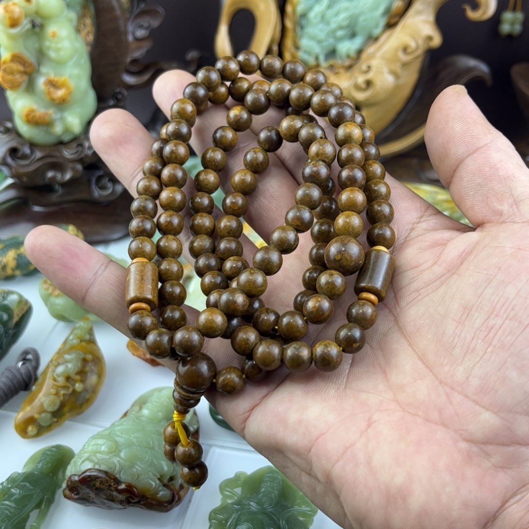 岫岩河磨玉（透闪石质玉）手串未镶嵌