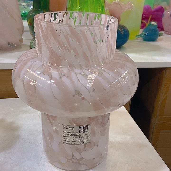 琉璃琉璃花瓶高24口12