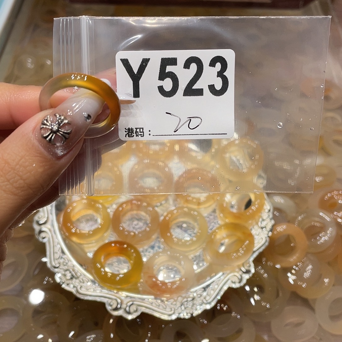 玛瑙/玉髓未镶嵌戒指523