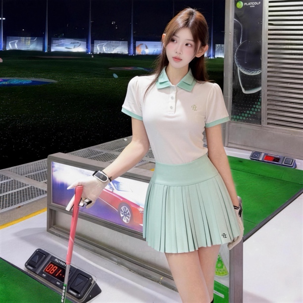 26新款高尔夫服装女夏季韩版高尔夫女速干显瘦高尔夫短袖网球服女