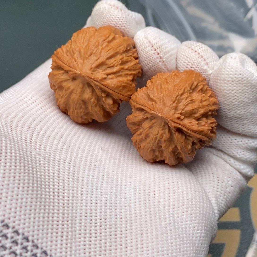 把件文玩核桃雪花八棱