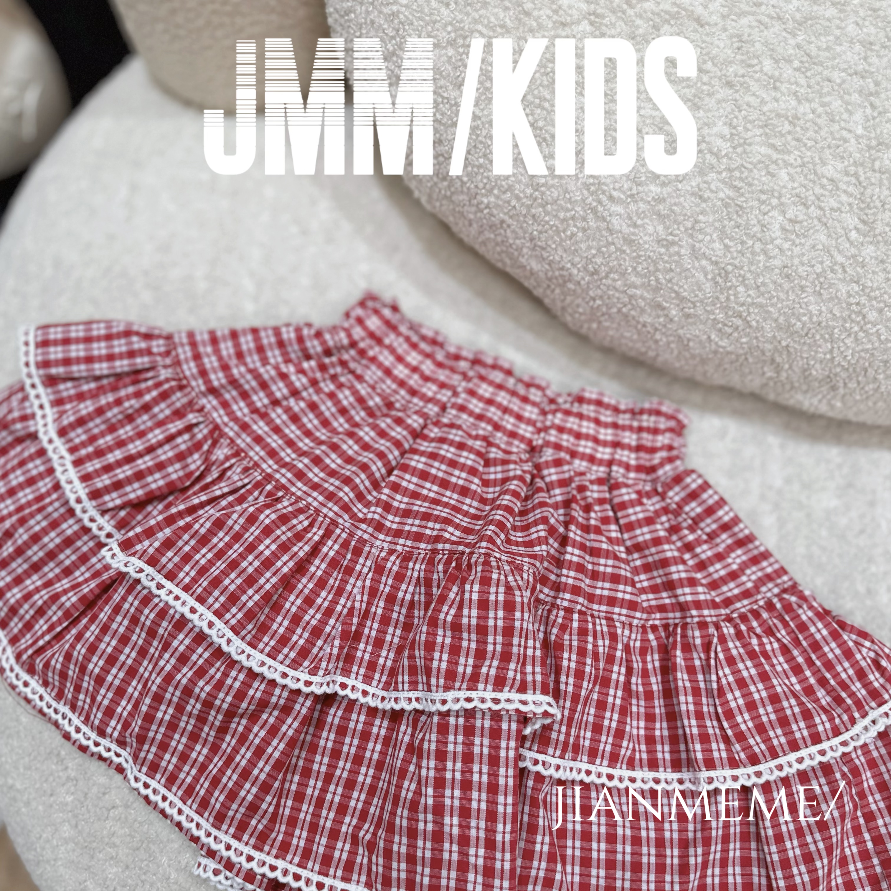 夏单品-粉裙F150 女童学院风短款皮衣格子百褶裙公主风时尚半身裙