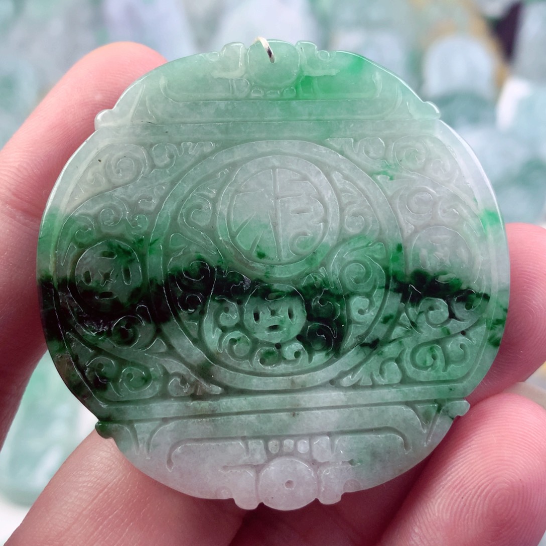 翡翠未镶嵌吊坠(不含链)