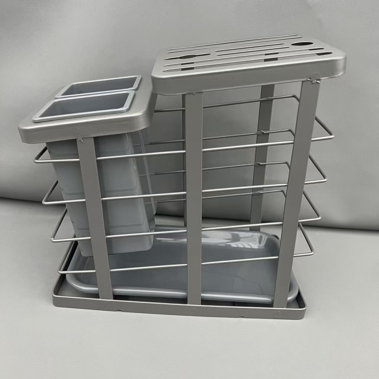 升级款碳钢一体筷架刀架家用厨房必备轻奢现代高级感【汤家限定】