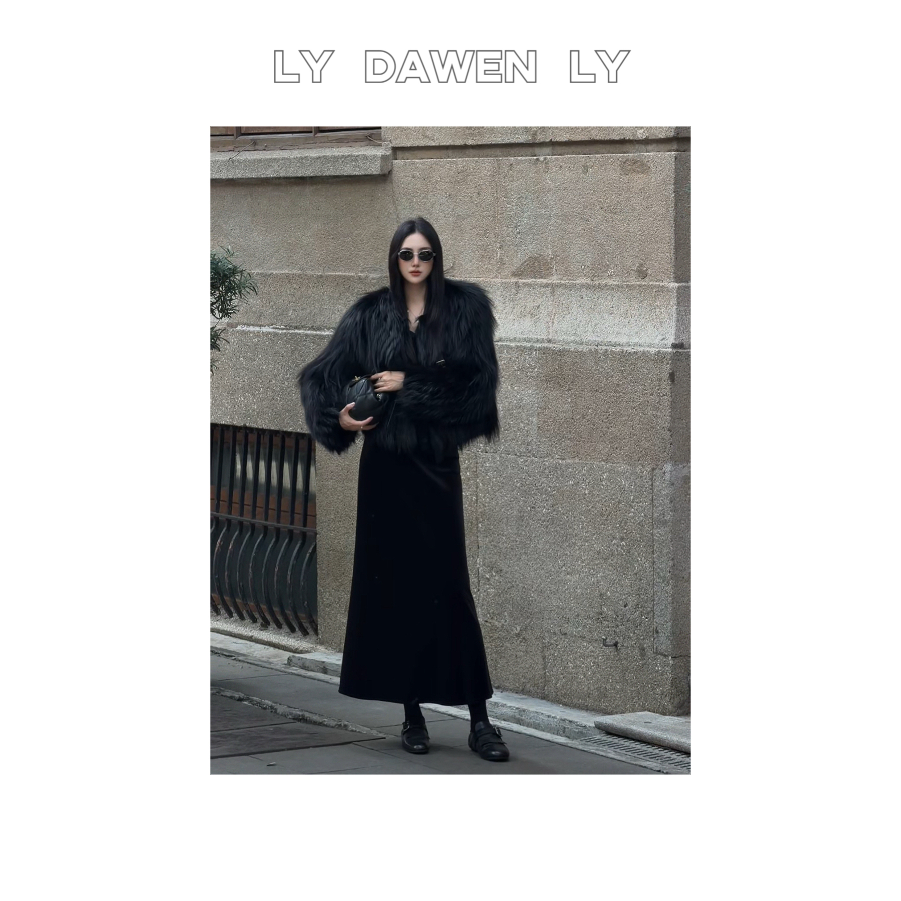 DAWEN  | 经典回归 定制时髦高级感显瘦银狐毛外套 N488#