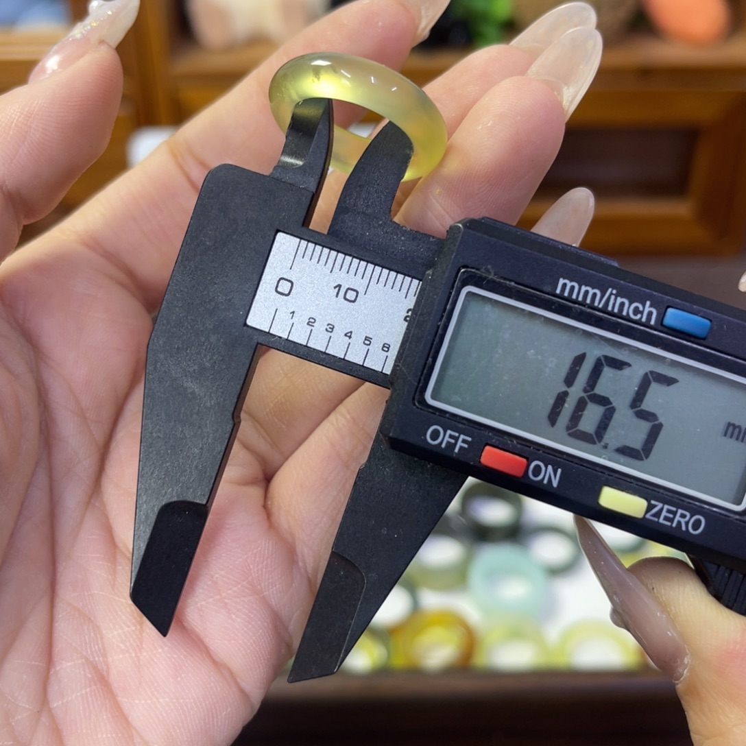 蛇纹石玉未镶嵌戒指21