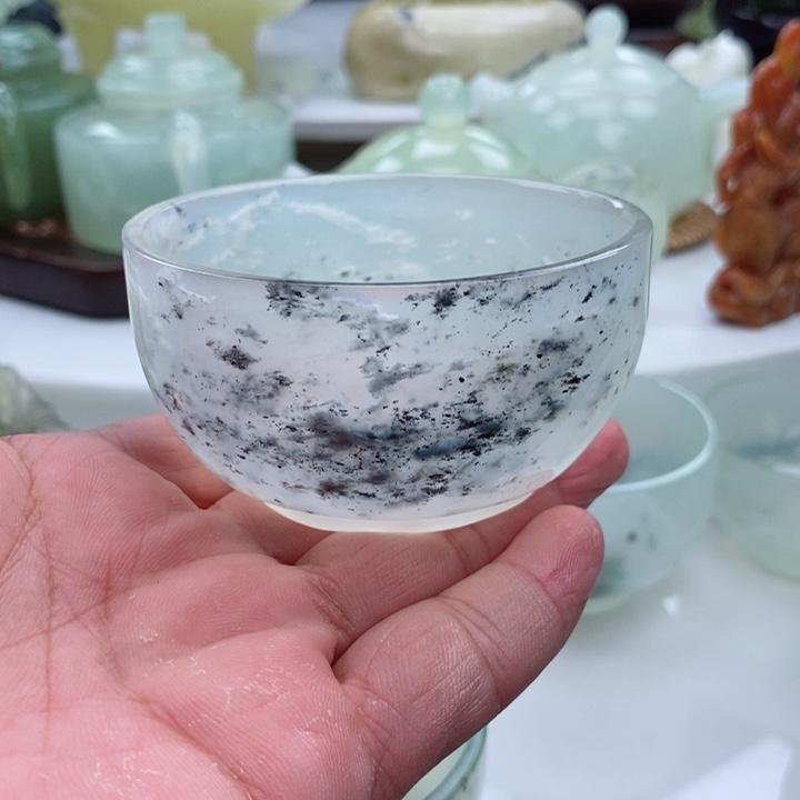 岫玉四大名玉杯100cc未镶嵌