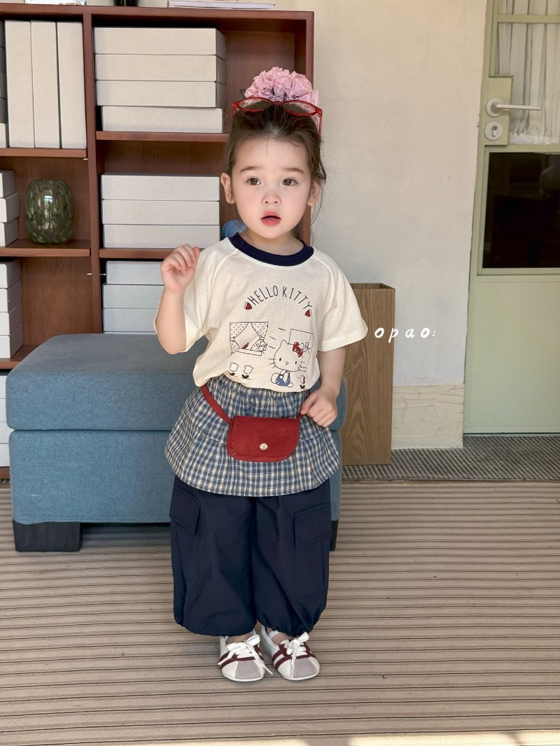 【opao】25夏hellokitty工装裤套装粉色