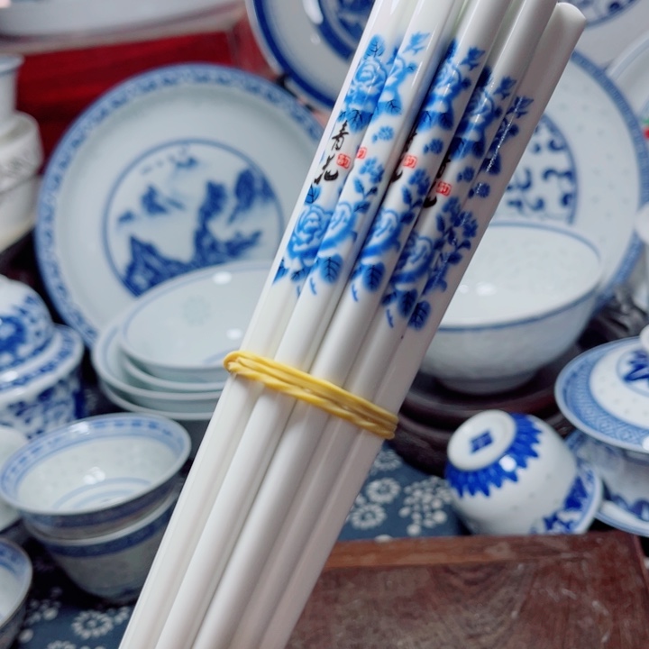 青花玲珑青花筷子