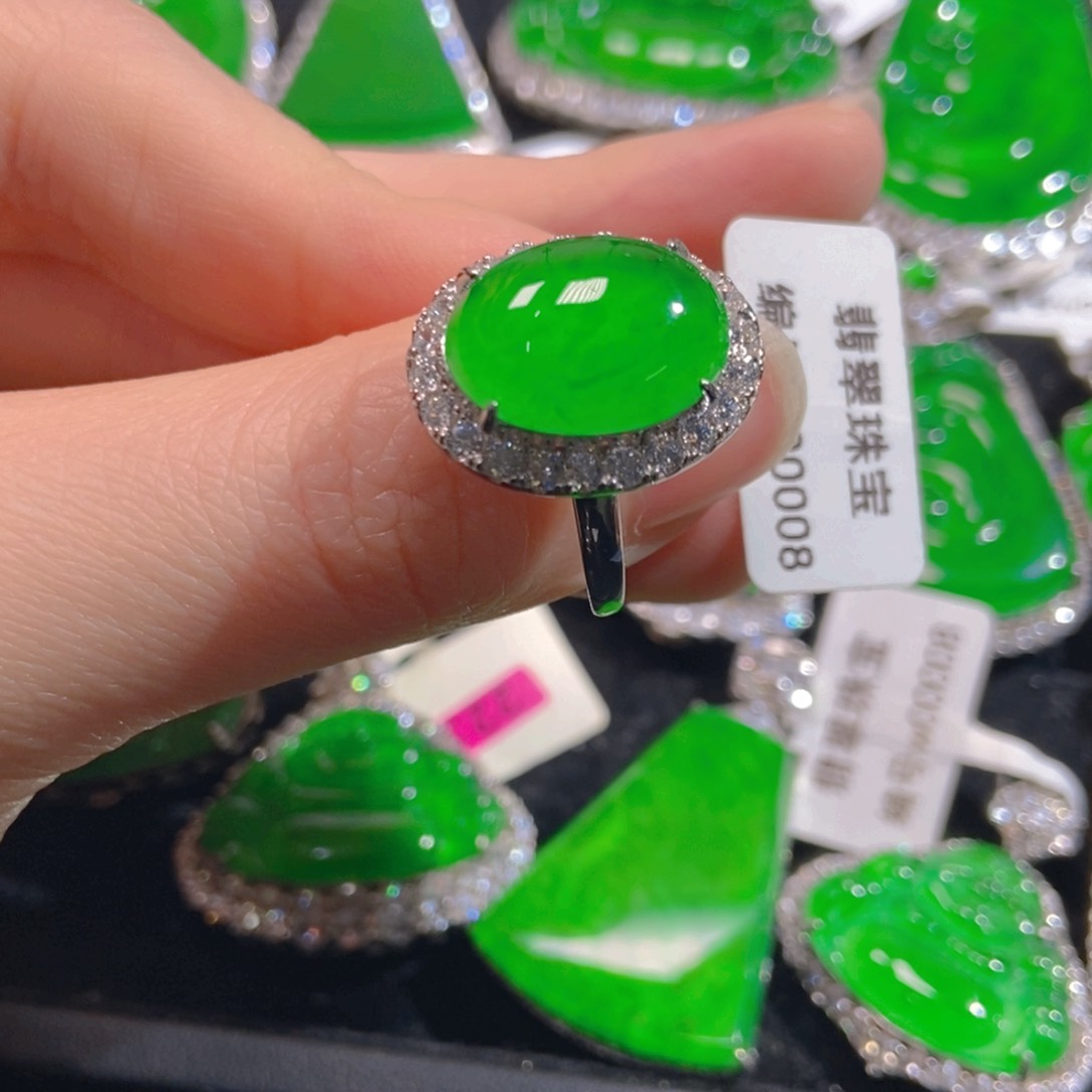 翡翠吊坠(不含链)银S925镶嵌