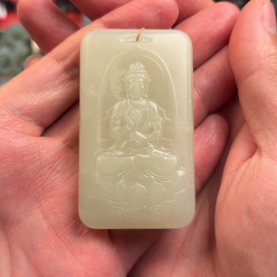 和田玉颈饰未镶嵌李****回