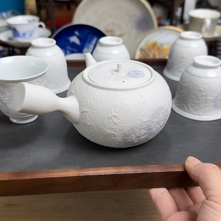 瓷片带款球口一壶五杯啊啊啊啊啊啊