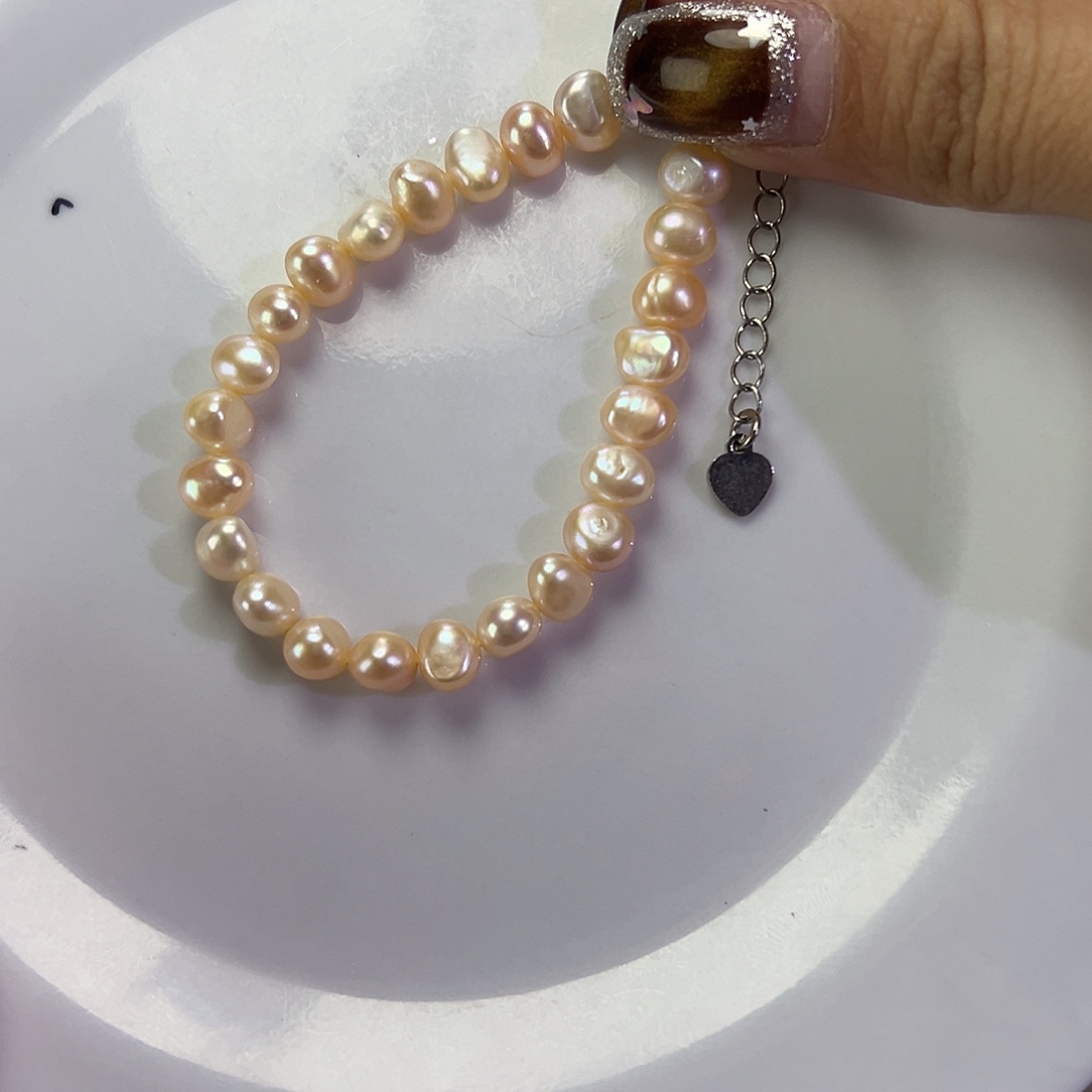 淡水珍珠钛钢手绳