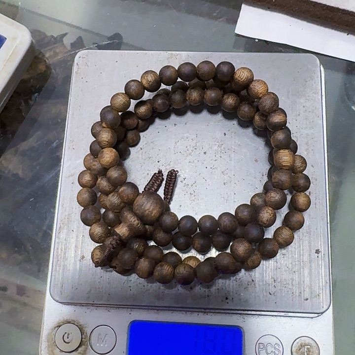 沉香手串用****80.6多圈手串