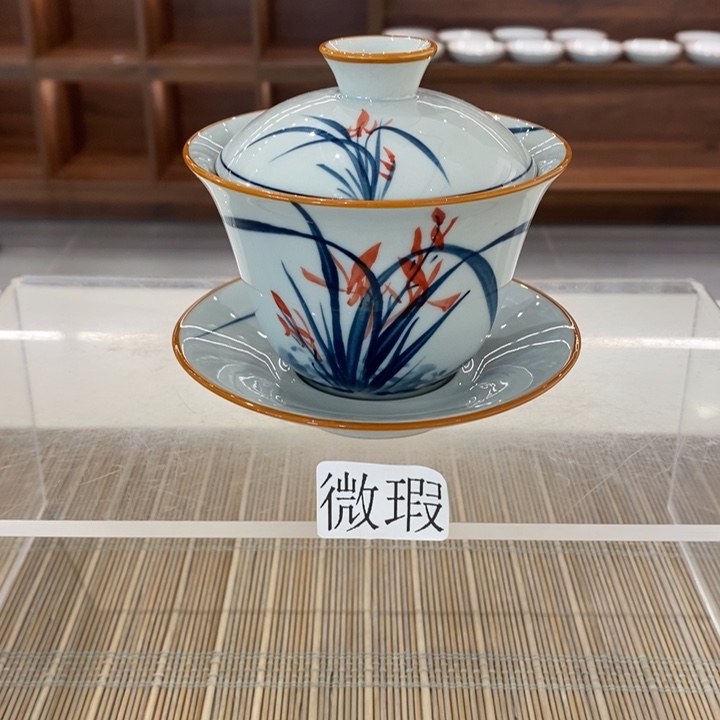 釉下老陶泥手工绘制