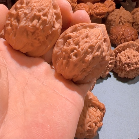 文玩核桃把件?*大红袍38