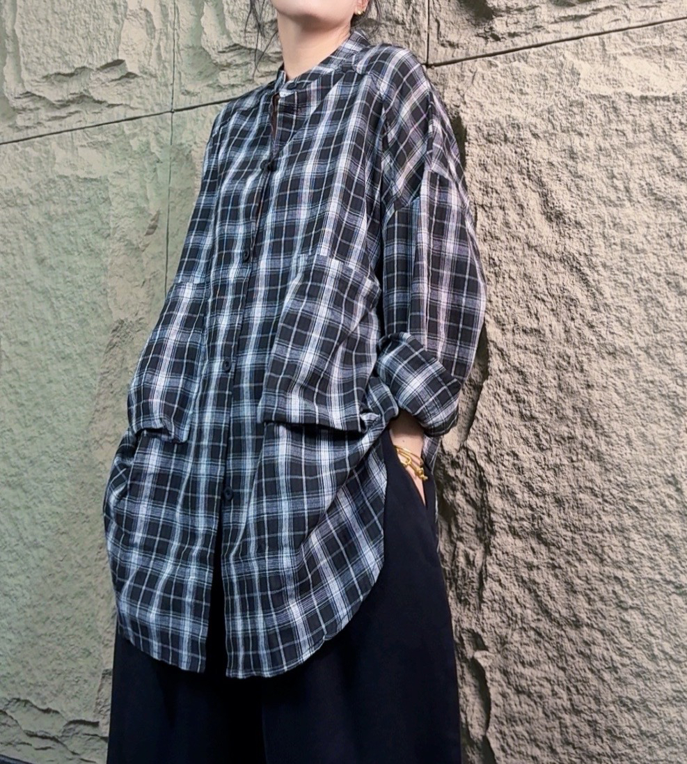 2025春季新款大码休闲韩版格子衬衣
