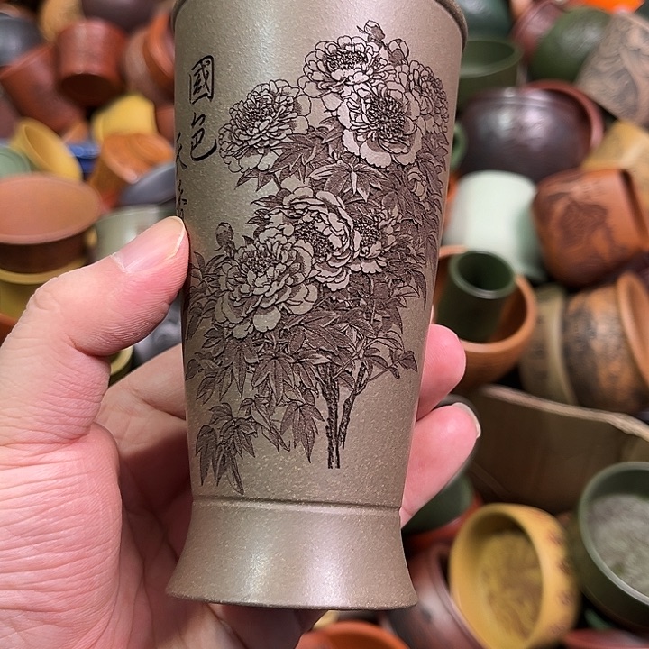 紫砂茶杯全手工紫砂主人杯