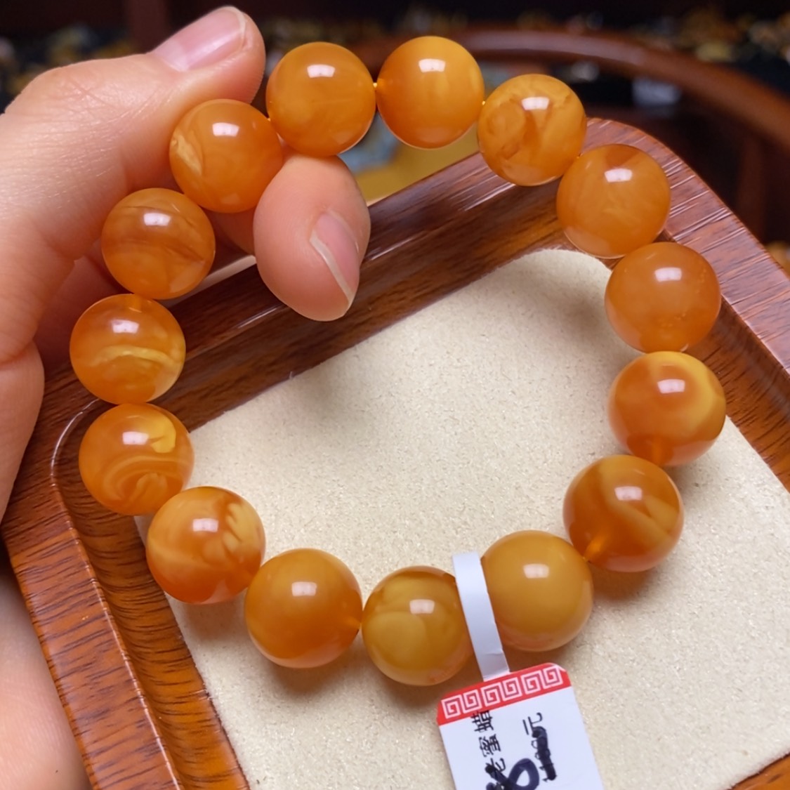 【闪购商品】蜜蜡手链未镶嵌手串