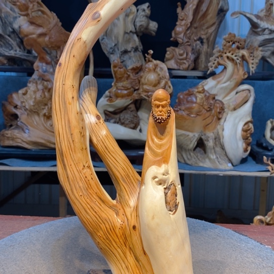 柏木（崖柏）根雕摆件