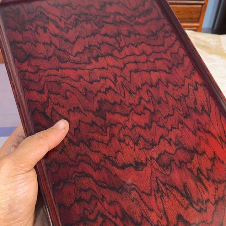 木红酸枝独板托盘