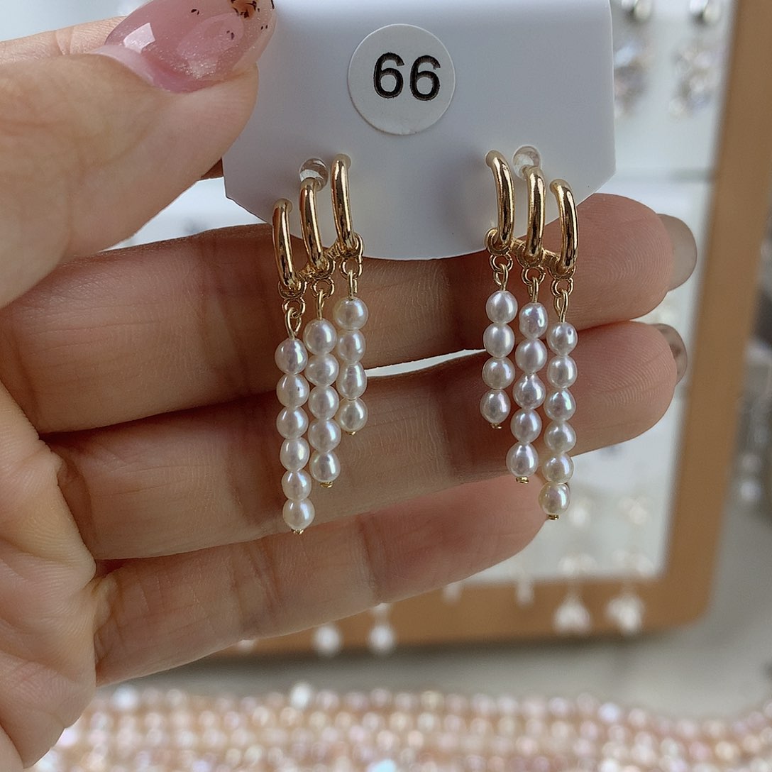 未镶嵌耳饰淡水珍珠